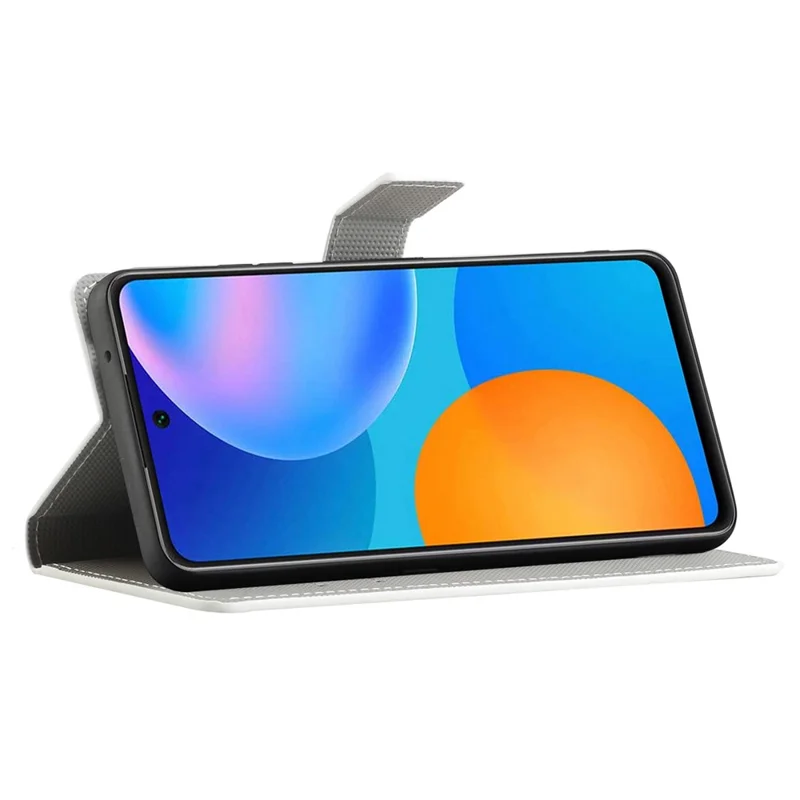 Pour Xiaomi Redmi Note 13 Pro 5G / Poco X6 5G Coque Impression de motif Folio Cuir PU Housse de téléphone - Pois / Hibou