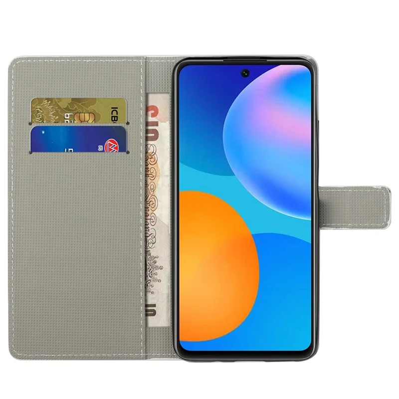 For Xiaomi Redmi Note 13 Pro 5G / Poco X6 5G Case Pattern Printing Folio PU Leather Phone Cover - Iron Tower
