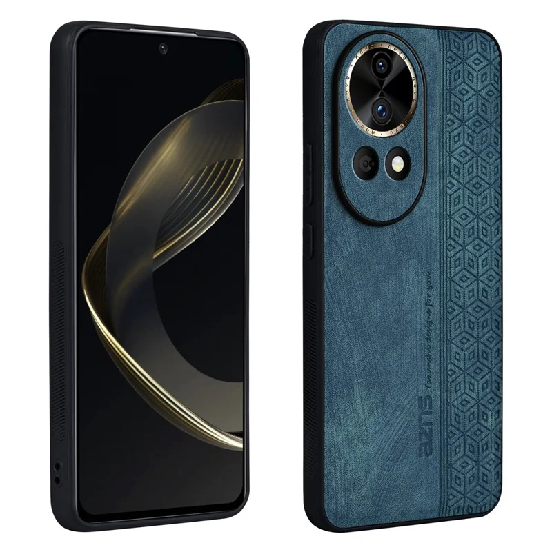AZNS For Huawei nova 12 Pro 5G Cell Phone Case Anti-scratch PU Leather Coated TPU Back Cover - Green