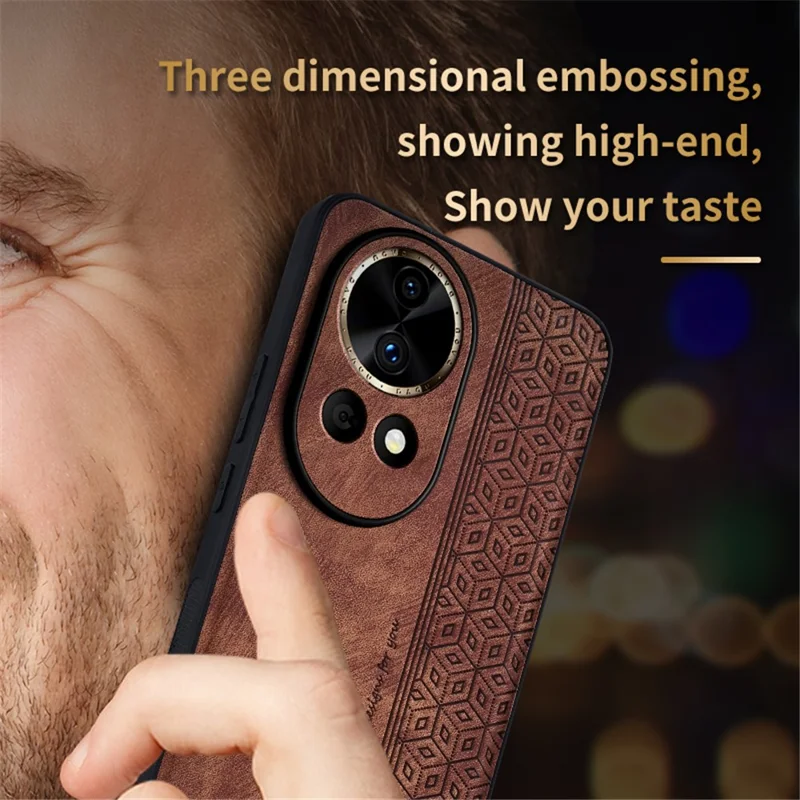 AZNS For Huawei nova 12 Pro 5G Cell Phone Case Anti-scratch PU Leather Coated TPU Back Cover - Green
