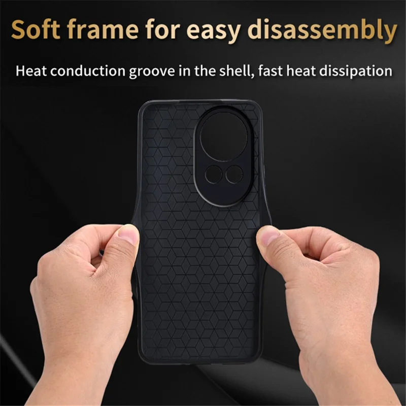 AZNS For Huawei nova 12 Pro 5G Cell Phone Case Anti-scratch PU Leather Coated TPU Back Cover - Green