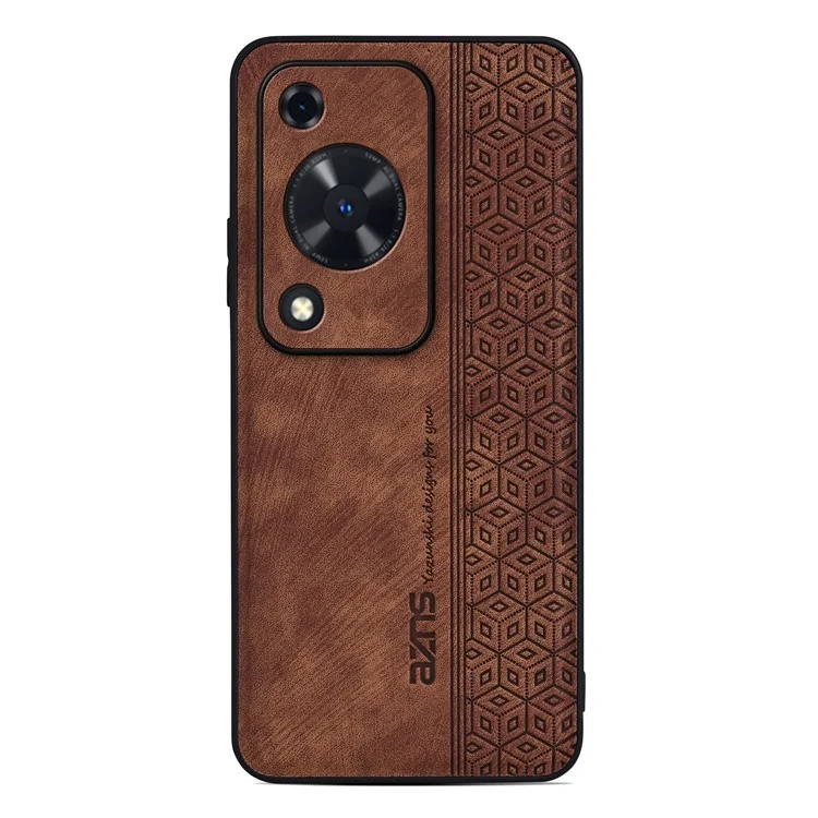 AZNS per Huawei Enjoy 70 4G / nova Y72 4G Custodia con stampa in pelle PU+TPU Protective Phone Cover - Marrone