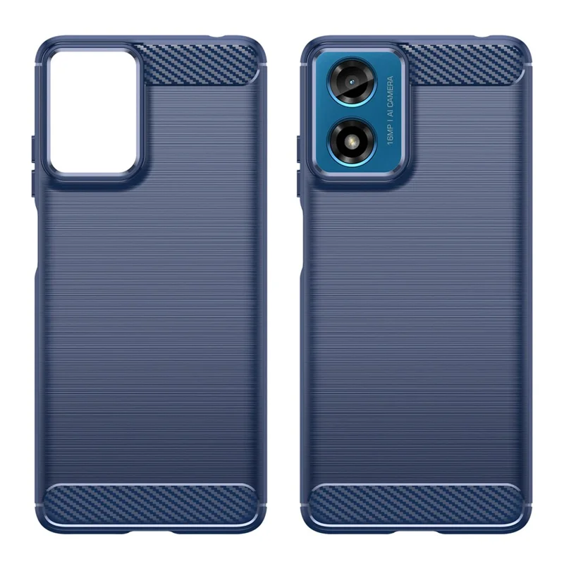 Per Motorola Moto E14 4G / G04 4G / G04s 4G / G24 4G Cover per telefono Custodia antigraffio in TPU morbido - Blu