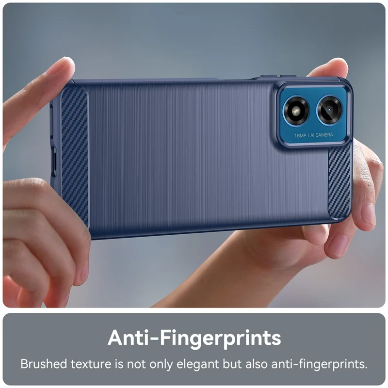 Per Motorola Moto E14 4G / G04 4G / G04s 4G / G24 4G Cover per telefono Custodia antigraffio in TPU morbido - Blu