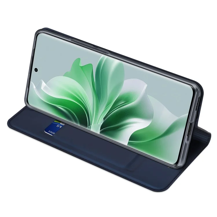 DUX DUCIS Skin Pro Series For Oppo Reno11 5G (Global) Stand Case Card Slot Phone Leather Cover - Blue