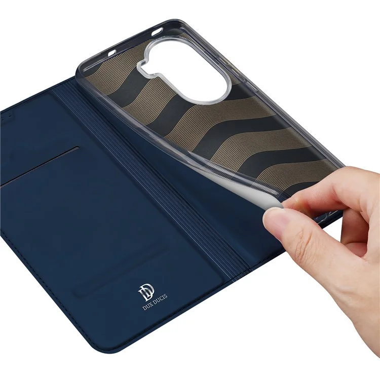 DUX DUCIS Skin Pro Series For Oppo Reno11 5G (Global) Stand Case Card Slot Phone Leather Cover - Blue