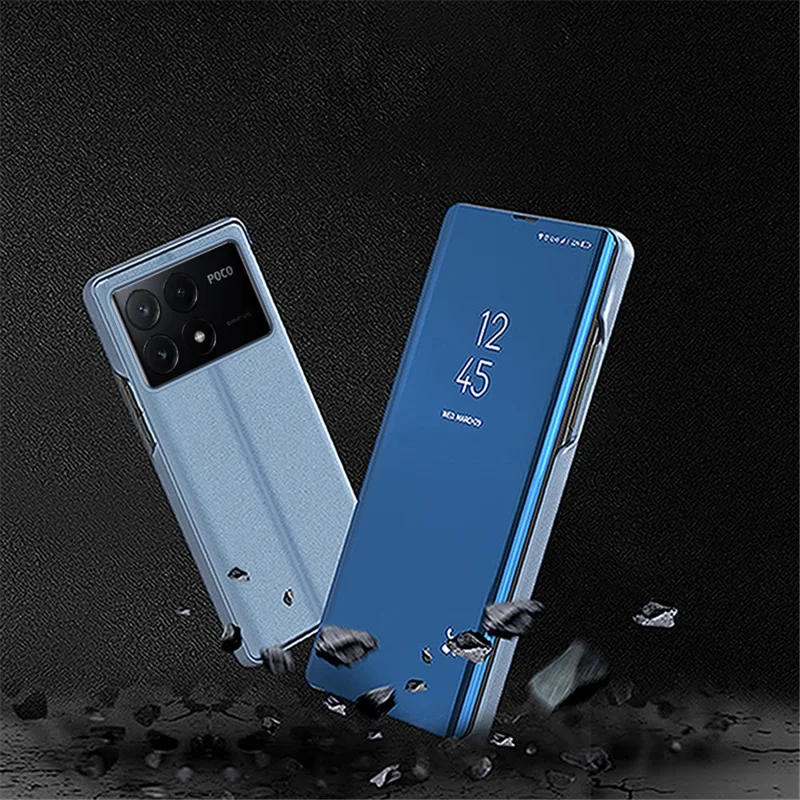 For Xiaomi Poco X6 Pro 5G / Redmi K70E 5G Flip Leather Cover with Stand Full Body Protective Phone Case - Purple