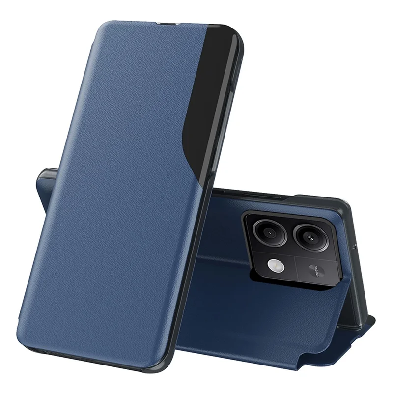 For Xiaomi Redmi Note 13 Pro 5G / Poco X6 5G Phone Case Folio Flip PU Leather Stand Cover - Sapphire