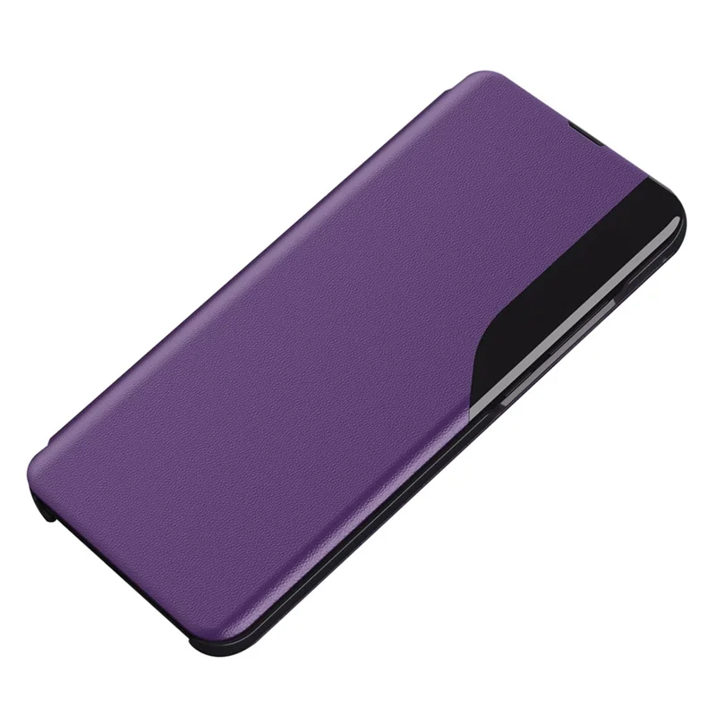 Para Xiaomi Redmi Note 13 Pro 5G / Poco X6 5G Cubierta Vista Ventana Antirayado Soporte Teléfono Caso - Púrpura