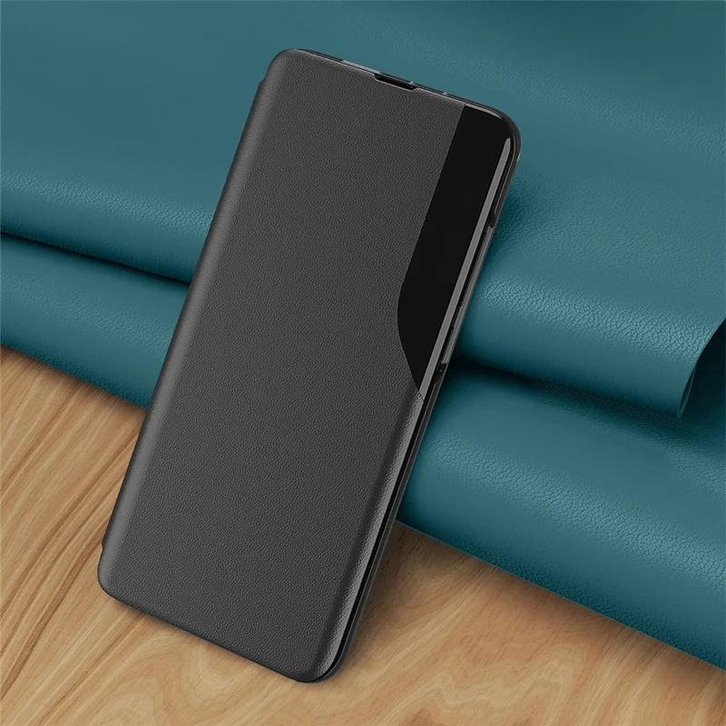 Para Xiaomi Redmi Note 13 Pro 5G / Poco X6 5G Cubierta Vista Ventana Antirayado Soporte Teléfono Caso - Púrpura