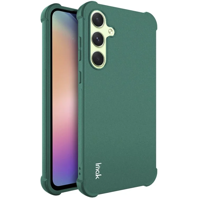 IMAK For Samsung Galaxy A55 5G Case Airbag Corner Matte TPU Phone Cover - Green