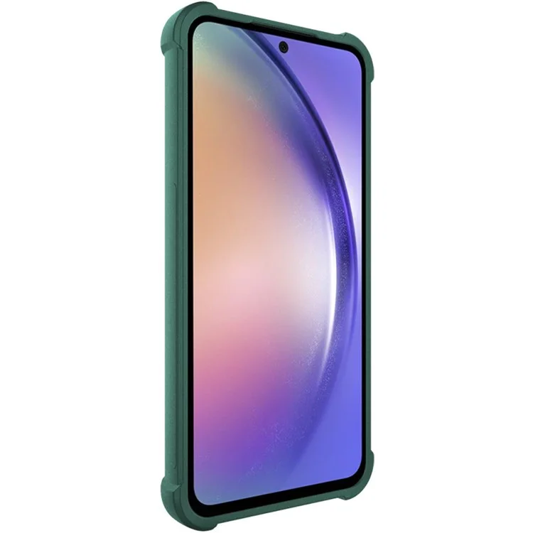 IMAK For Samsung Galaxy A55 5G Case Airbag Corner Matte TPU Phone Cover - Green