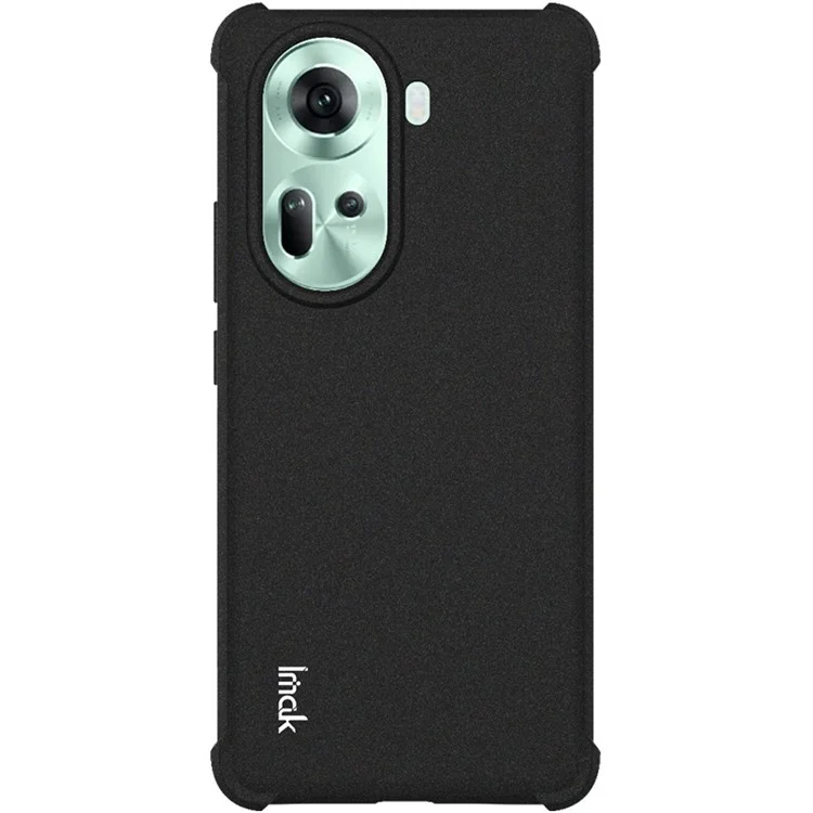 IMAK For Oppo Reno11 5G (Global) TPU Case Airbag Corner Matte Finish Phone Cover - Black