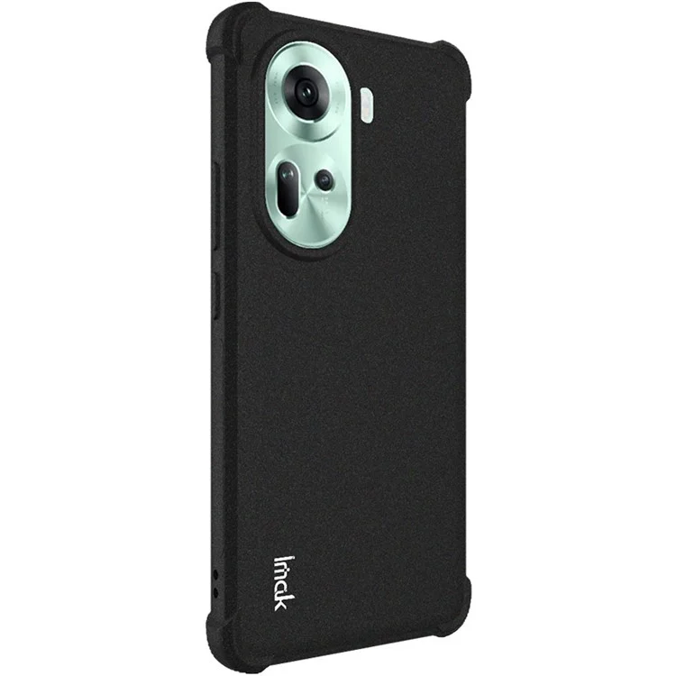 IMAK For Oppo Reno11 5G (Global) TPU Case Airbag Corner Matte Finish Phone Cover - Black