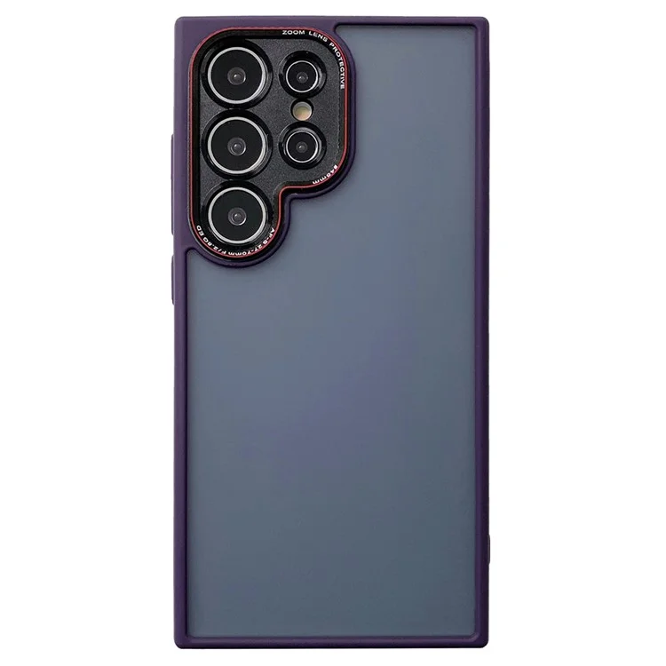 Für Samsung Galaxy S24 Ultra Case TPU+PC Präzise Linsenauschnitt Handyhülle - Lila