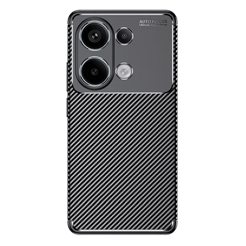 Para Xiaomi Redmi Nota 13 4G Caso de Textura de Fibra de Carbono Tampa de TPU Soft TPU