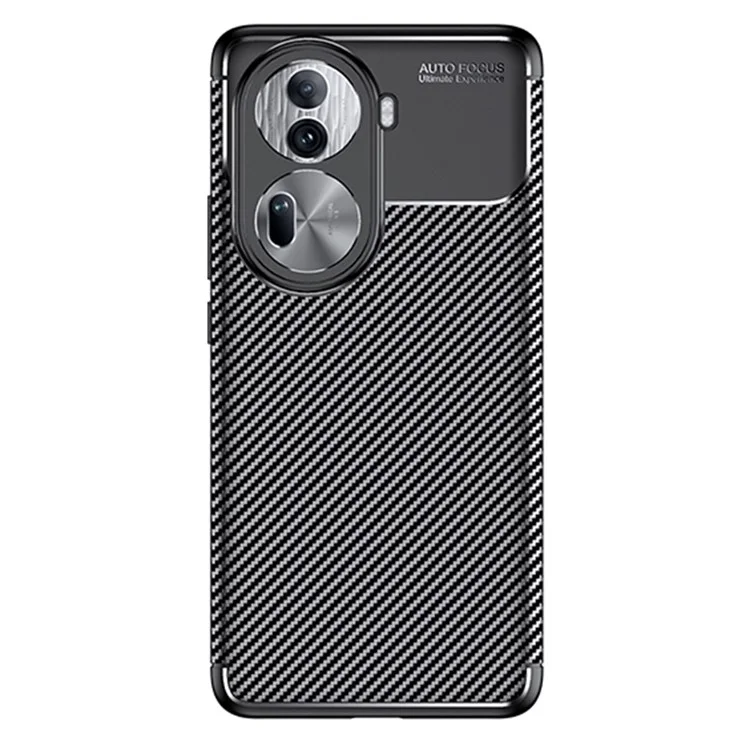 Para Oppo Reno11 5G (Global) Capa de Fibra de Carbono Textura TPU Anti-queda Capa de Telefone