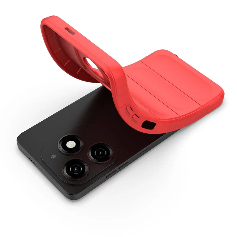 Obudowa do TECNO Spark 20, odporna na upadki, tylna osłona z tworzywa TPU – czerwona