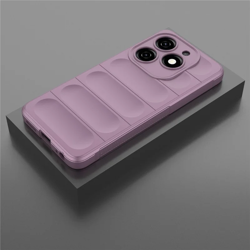 For TECNO Spark 20 Case Drop-Resistant TPU Phone Back Shell - Light Purple