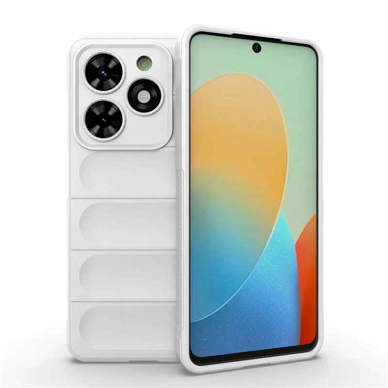 For TECNO Pop 8 / Spark Go 2024 4G / Spark 20C Case TPU Drop Protection Protective Cover - White