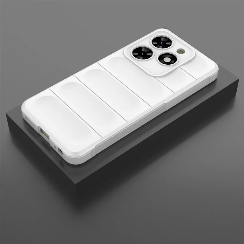 For TECNO Pop 8 / Spark Go 2024 4G / Spark 20C Case TPU Drop Protection Protective Cover - White
