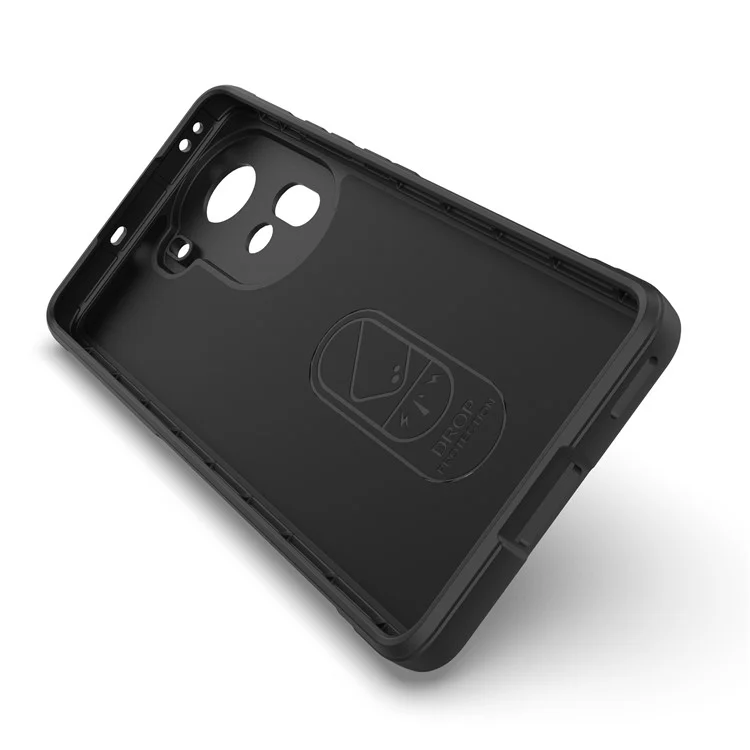For Oppo Reno11 5G (Global) Cell Phone Case Solid Color Shockproof TPU Protective Cover - Black
