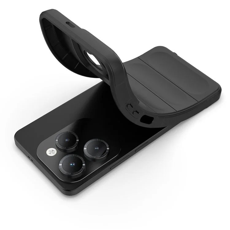 For Infinix Hot 40 / Hot 40 Pro Phone Case Precise Cutouts Lens TPU Protection Cover - Black