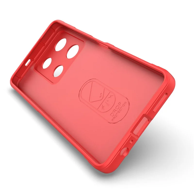 For Infinix Note 30 Pro 4G Cell Phone Case Solid Color TPU Rugged Protective Cover - Red