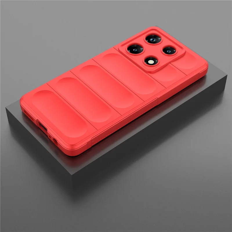 For Infinix Note 30 Pro 4G Cell Phone Case Solid Color TPU Rugged Protective Cover - Red
