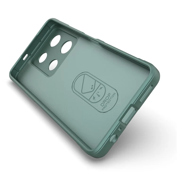 Per Infinix Note 30 Pro 4G Custodia per Cellulare Colore Solido TPU Custodia Protettiva Resistente - Verde