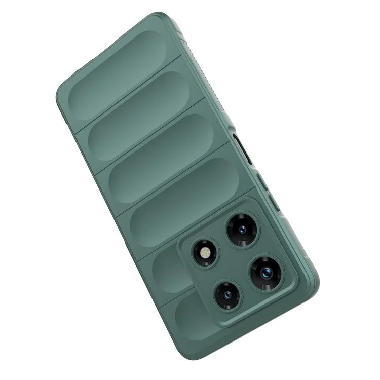 Per Infinix Note 30 Pro 4G Custodia per Cellulare Colore Solido TPU Custodia Protettiva Resistente - Verde