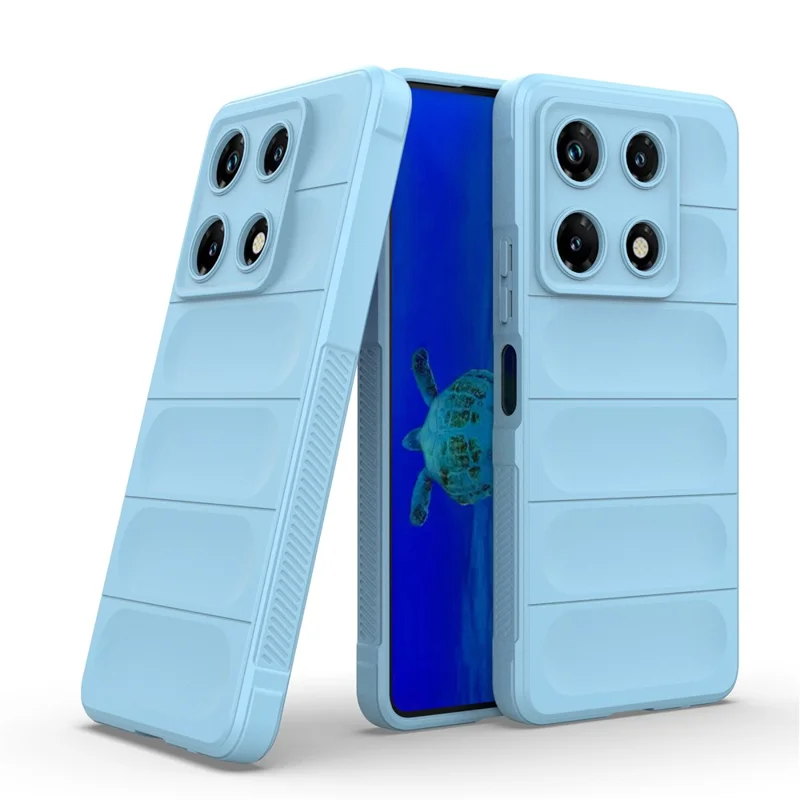 For Infinix Note 30 Pro 4G Cell Phone Case Solid Color TPU Rugged Protective Cover - Baby Blue