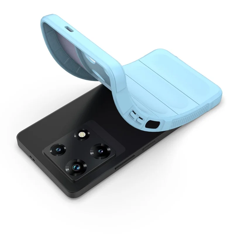 For Infinix Note 30 Pro 4G Cell Phone Case Solid Color TPU Rugged Protective Cover - Baby Blue