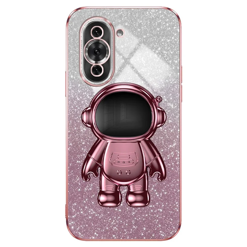 For Huawei nova 10 Pro 4G Cellphone Case Astronaut Kickstand PC+TPU Anti-scratch Cover - Pink