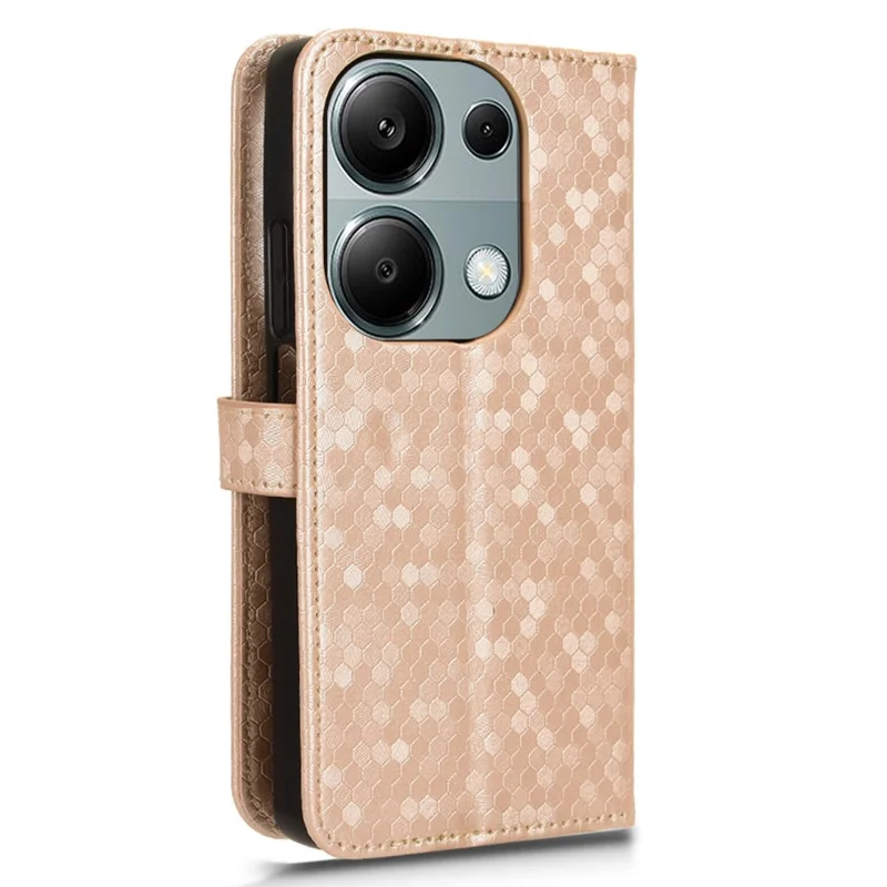For Xiaomi Redmi Note 13 Pro 4G / Poco M6 Pro 4G Wallet Case Flip Leather Phone Cover - Rose Gold