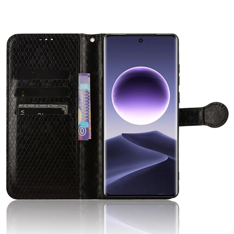Pour Oppo Find X7 5G Étui en cuir portefeuille Support Folio Flip Housse de téléphone - Noir