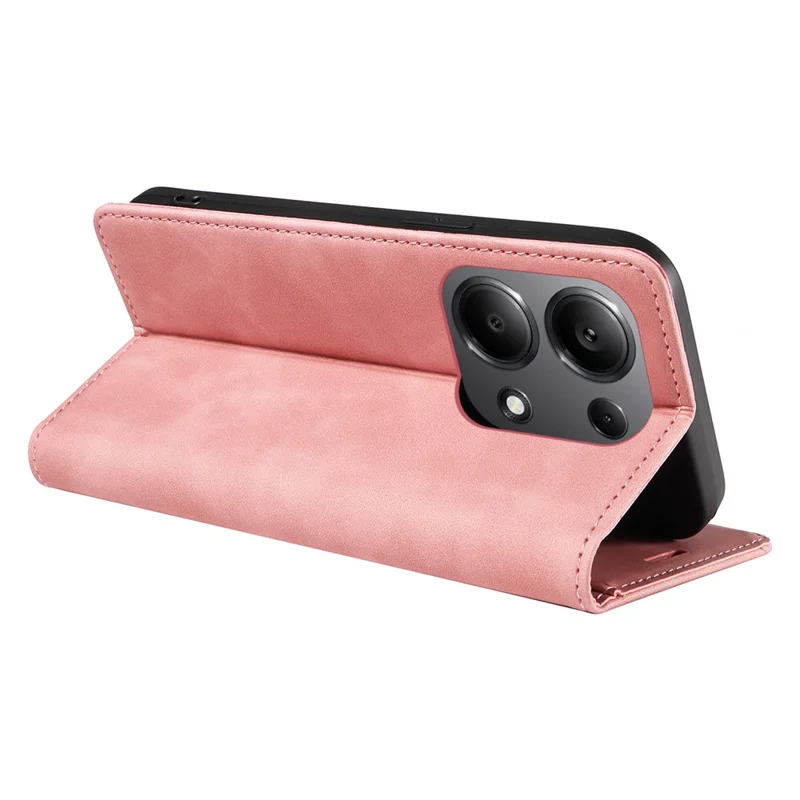BETOPNICE 003 For Xiaomi Redmi Note 14S 4G / Note 13 Pro 4G / Poco M6 Pro 4G Phone Cover Leather RFID Blocking Case - Pink