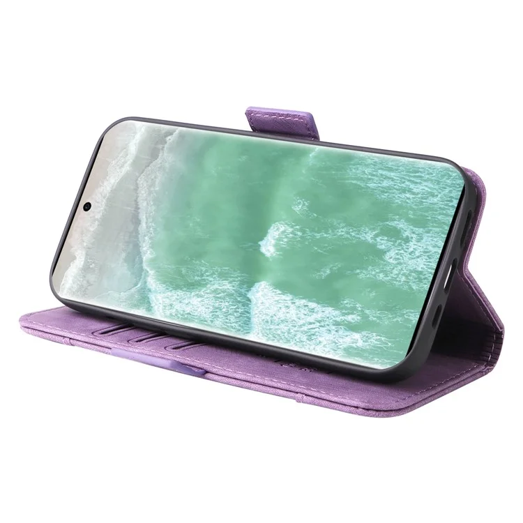 BETOPNICE 001 for Oppo Reno11 5G (Global) Case Shockproof Folding Wallet Phone Cover - Purple