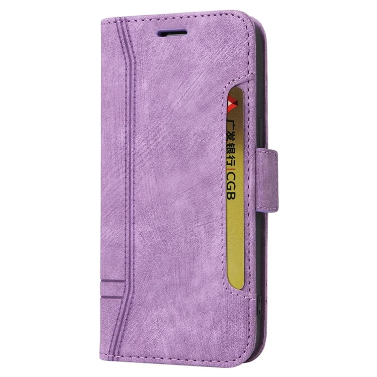 BETOPNICE 001 for Oppo Reno11 5G (Global) Case Shockproof Folding Wallet Phone Cover - Purple