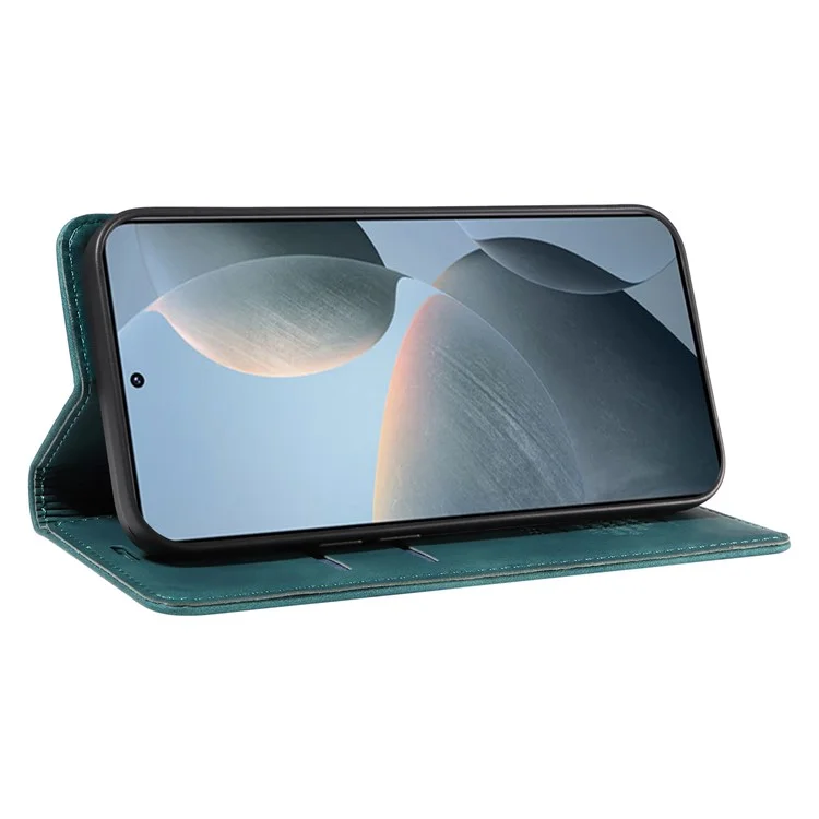 BETOPNICE 003 Para Xiaomi Poco F6 Pro 5G / Redmi K70 5G / K70 Pro 5G Funda Billetera Protectora de Teléfono con Bloqueo RFID - Verde