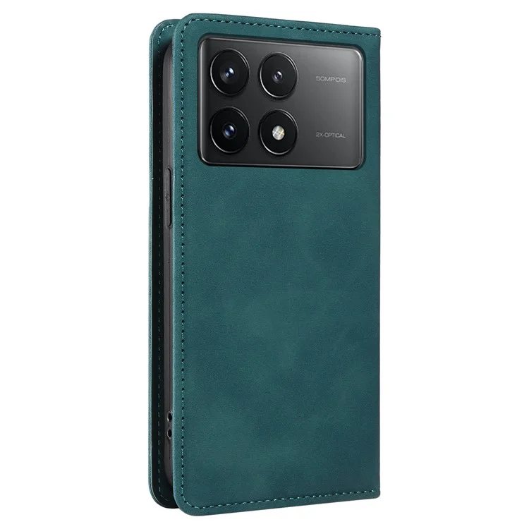 BETOPNICE 003 Para Xiaomi Poco F6 Pro 5G / Redmi K70 5G / K70 Pro 5G Funda Billetera Protectora de Teléfono con Bloqueo RFID - Verde