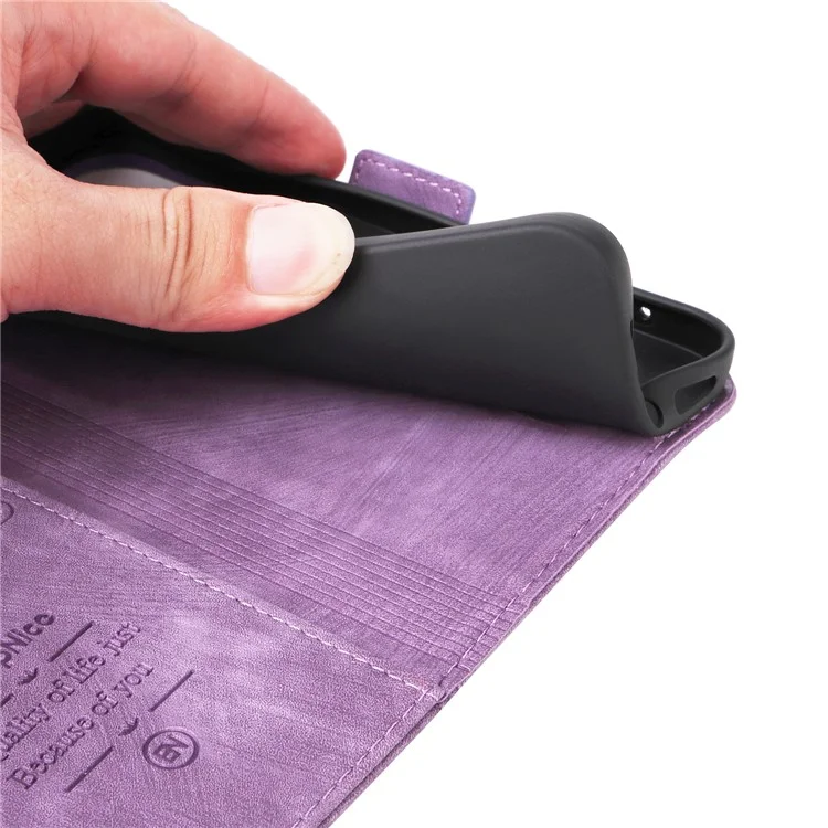 BETOPNICE 001 für Xiaomi Poco F6 Pro 5G / Redmi K70 5G / K70 Pro 5G Case Anti-Fall Flip Stand Protective Cover - Lila