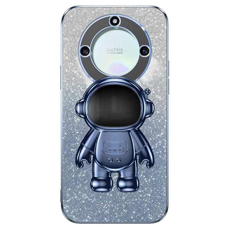 Fundas para teléfonos móviles For Honor X40 5G Slim-Fit PC+TPU con soporte de astronauta - Azul