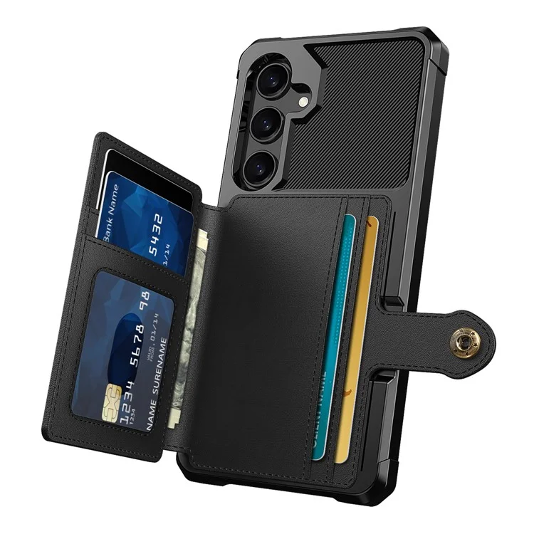 ZM03 Pour Samsung Galaxy A55 5G Portefeuille de Boîtiers - Noir