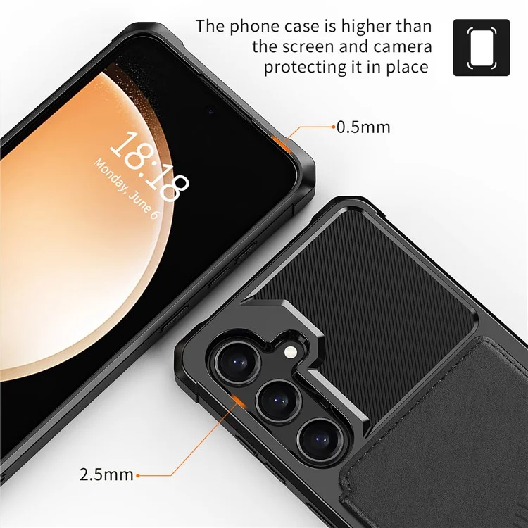 Funda Cartera Magnética para Samsung Galaxy A55 5G - Negro