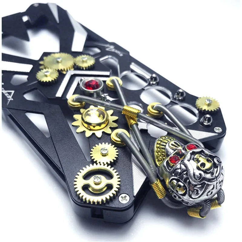 For Samsung Galaxy S22 Ultra 5G Cell Phone Case Shockproof Aluminum Alloy Gothic Style Cover