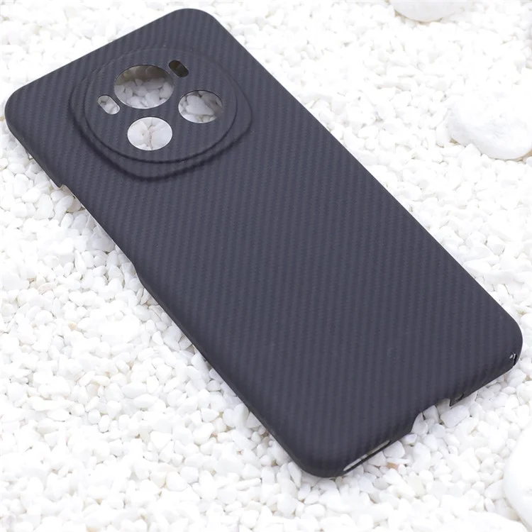 For Honor Magic6 5G Cases 600D Textured Aramid Fiber Black Cell Phone Cover (Precise Lens Hole)