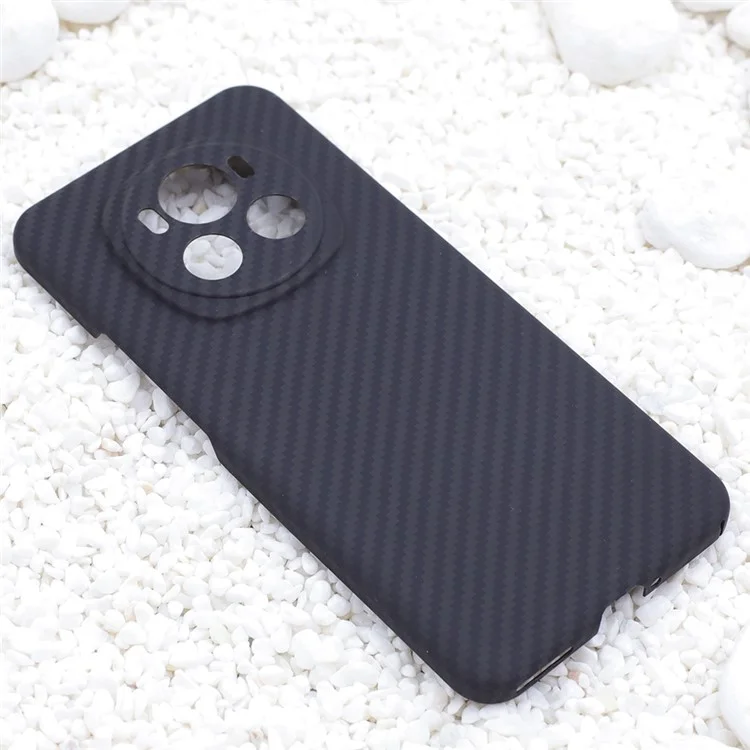 For Honor Magic6 5G Case 1500D Kohlefaser-Textur Aramid-Faser Handyhülle, Schwarz