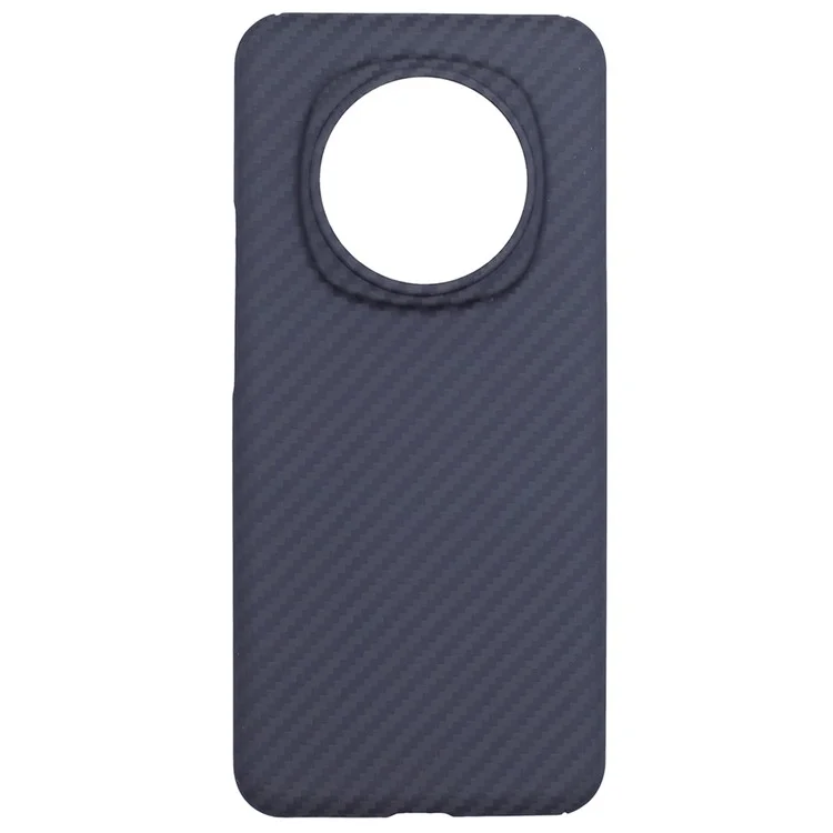 Étui de téléphone portable en fibre d'aramide For Honor Magic6 5G 1500D à texture grossière, noir (grand trou pour l'objectif)