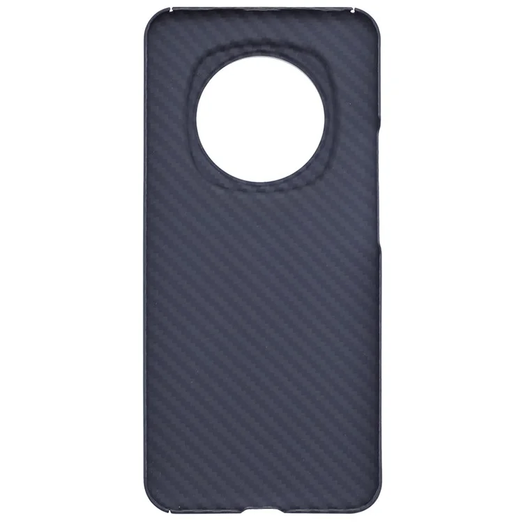 Étui de téléphone portable en fibre d'aramide For Honor Magic6 5G 1500D à texture grossière, noir (grand trou pour l'objectif)
